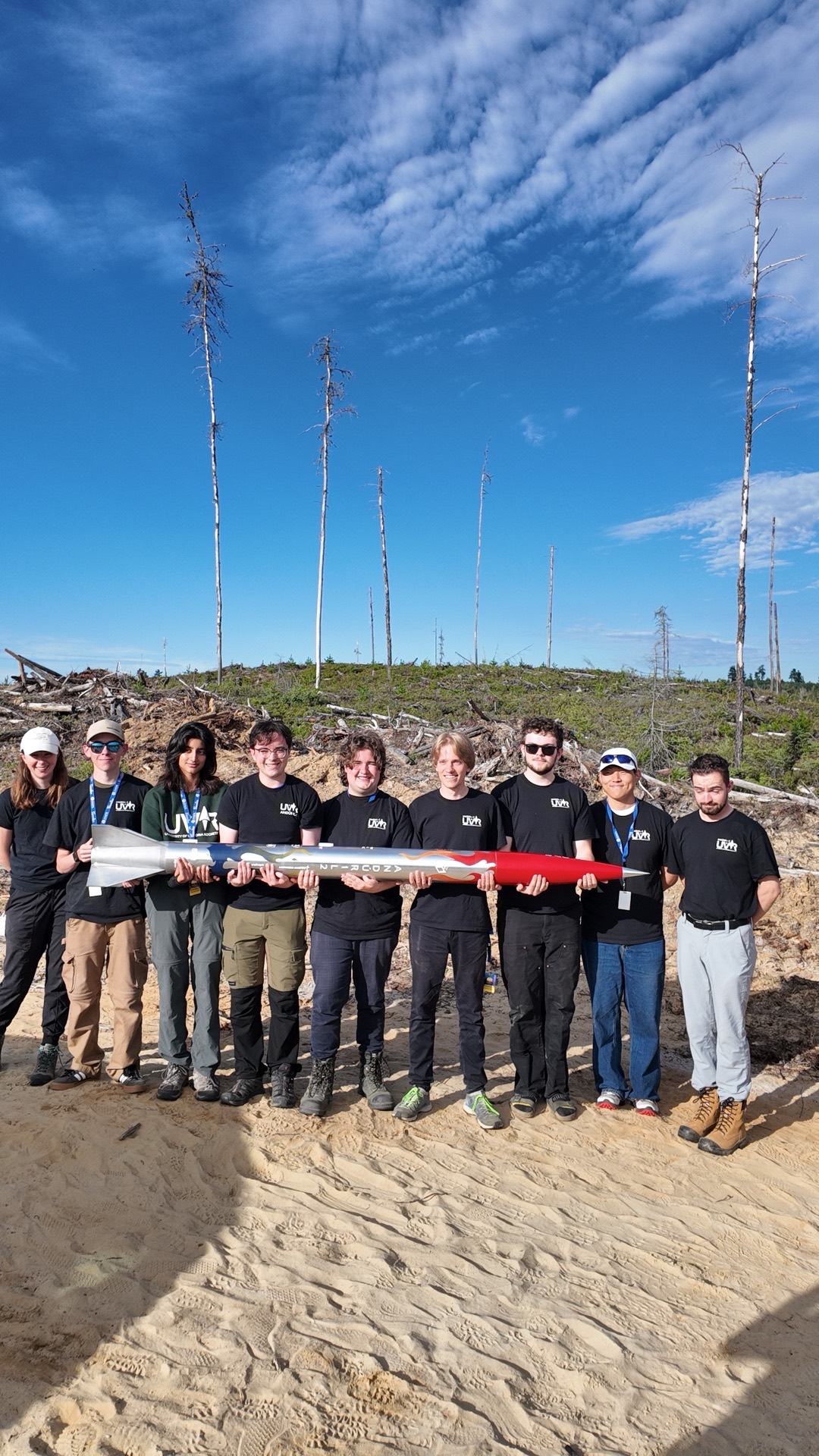 Team on the pad